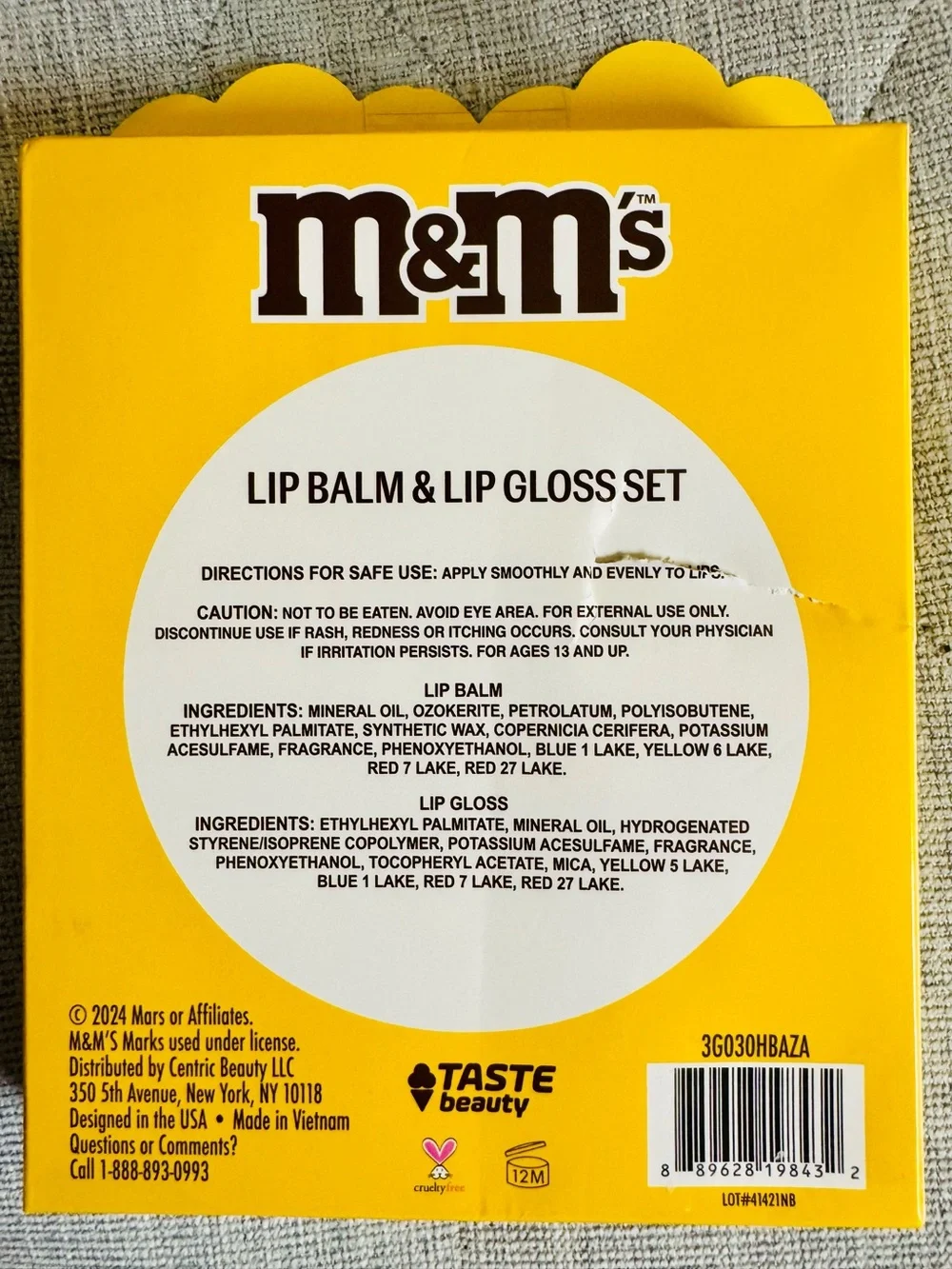 M&M'S Lip Balm & Lip Gloss Set - 6 Pieces
